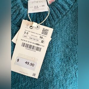 Zara sweater 2-3 NWT